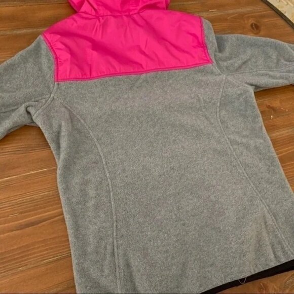 GIRL’S Gray & Pink Fleece Jacket. 16/XL - Picture 8 of 8
